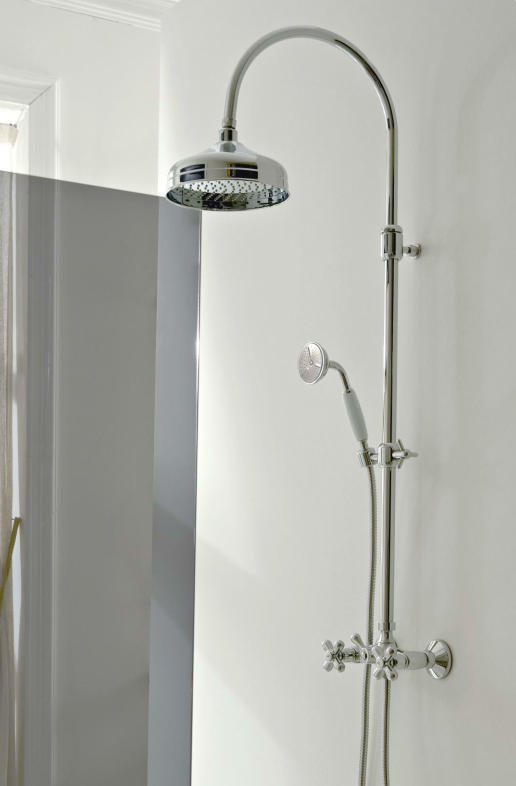 Regenbrause-Set, Antikalk Handbrause und Kopfbrause - Romantica