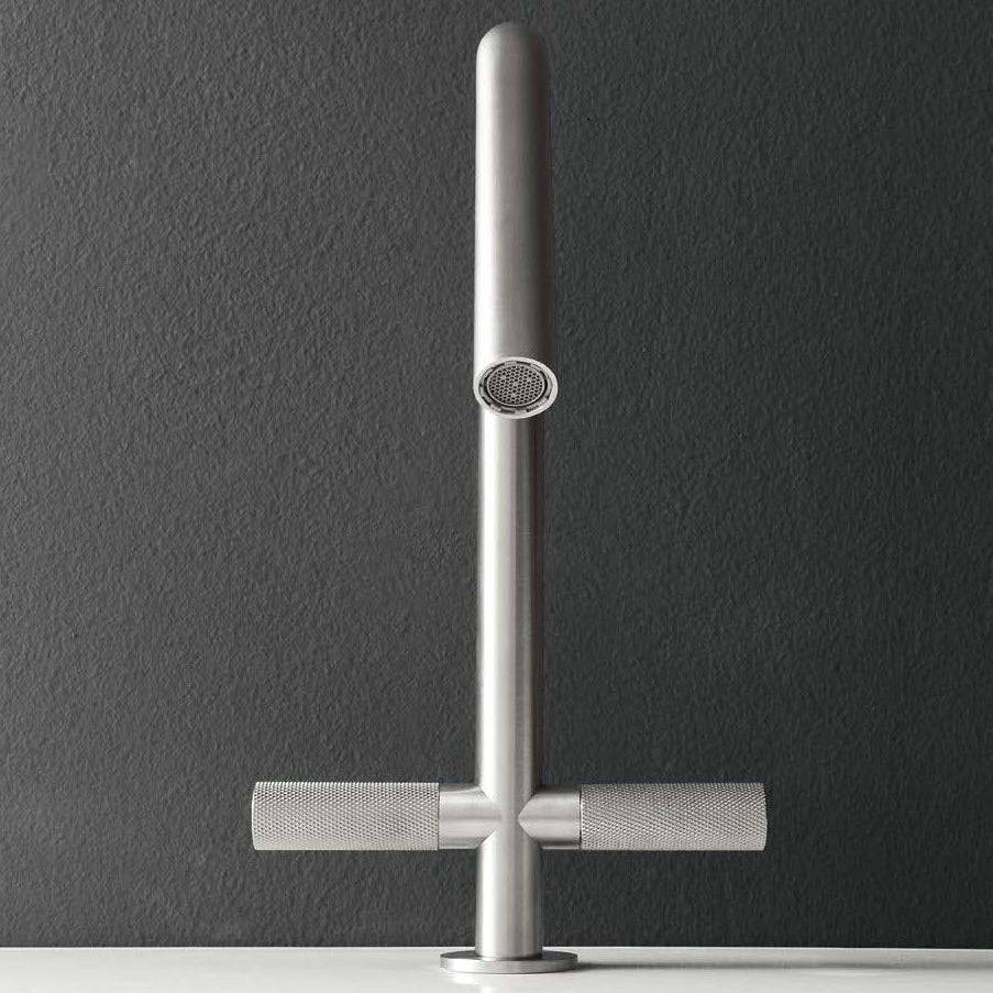 Treemme 22mm IT6053IS2GZZ – 2-Griff Waschtischarmatur aus Edelstahl