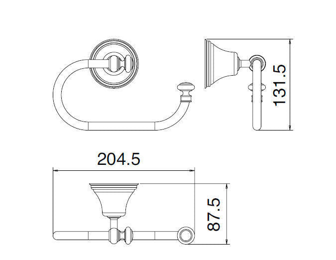 Rollenhalter - Antik Serie 8200