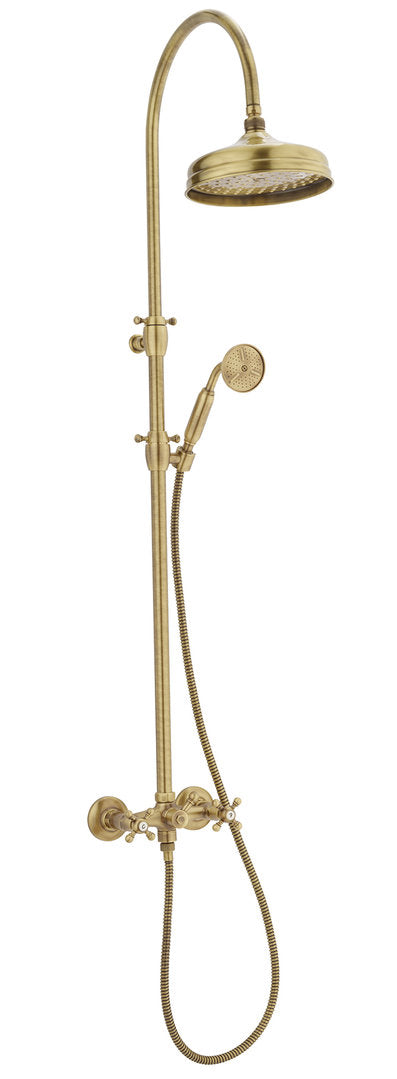 Komplette Duschsäule mit externem Duschanschluss - Old Fashion