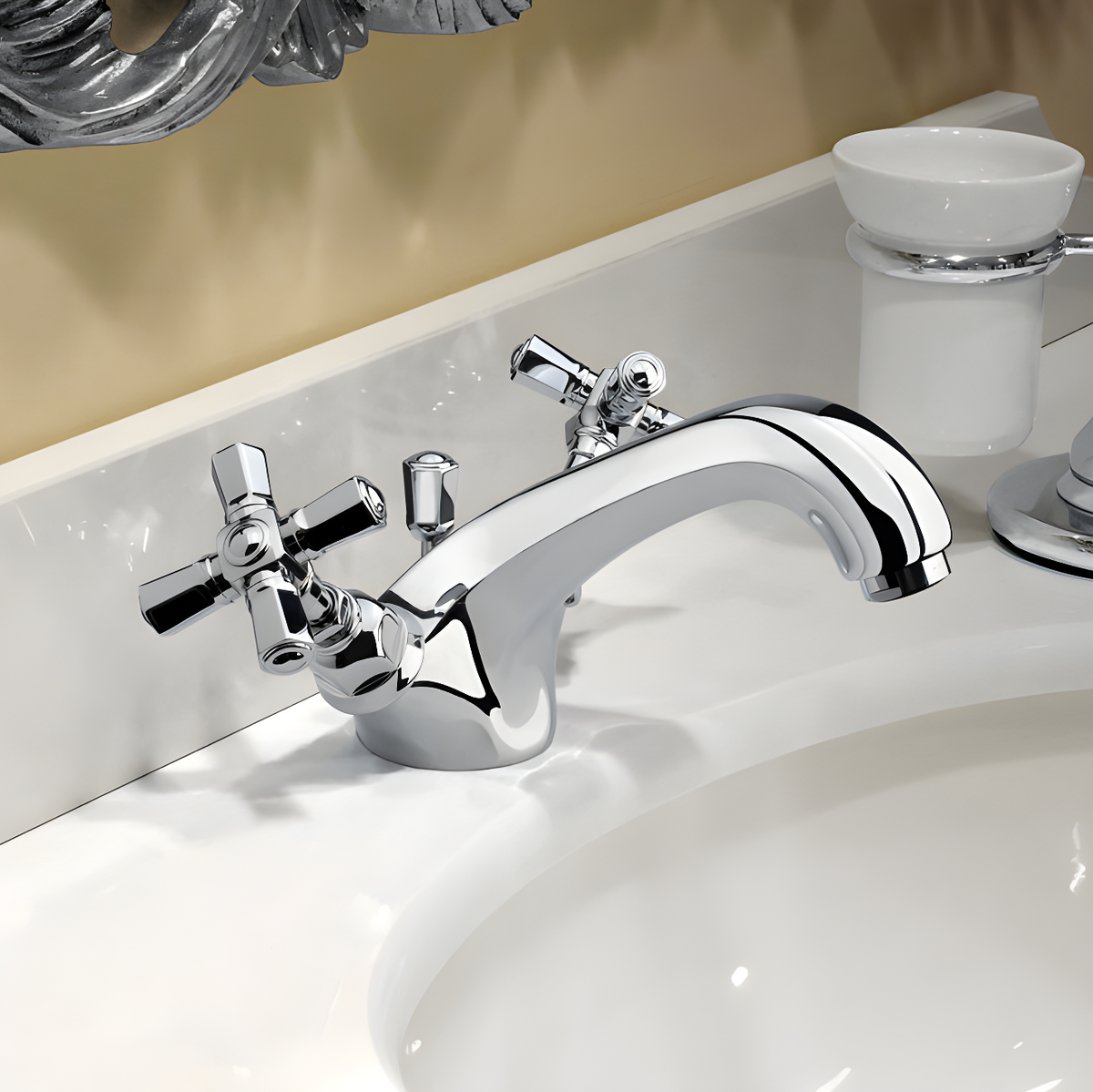 Hand Made Einloch Waschbecken mit automatischem Ablauf - Teide Four
