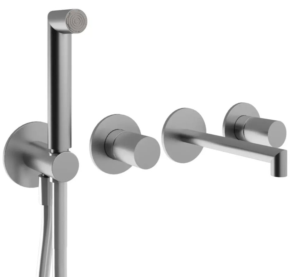 Treemme Edelstahl 28mm UP-Badewannen-/Duschmischer mit Handbrause – RWIT 3BD8 IS 01