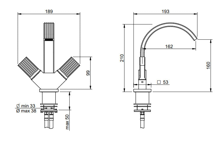 Treemme Kea Bidetarmatur IT 7A24 talienisches Design