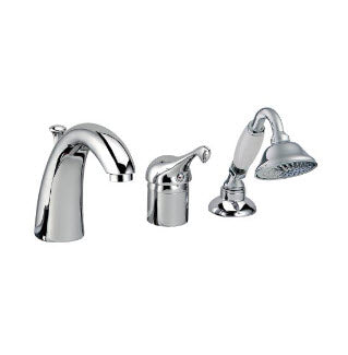 Treemme Piccadilly IT 2165 CC PY ZZ – 3-Loch Wannenrandarmatur mit Handbrause, Chrom