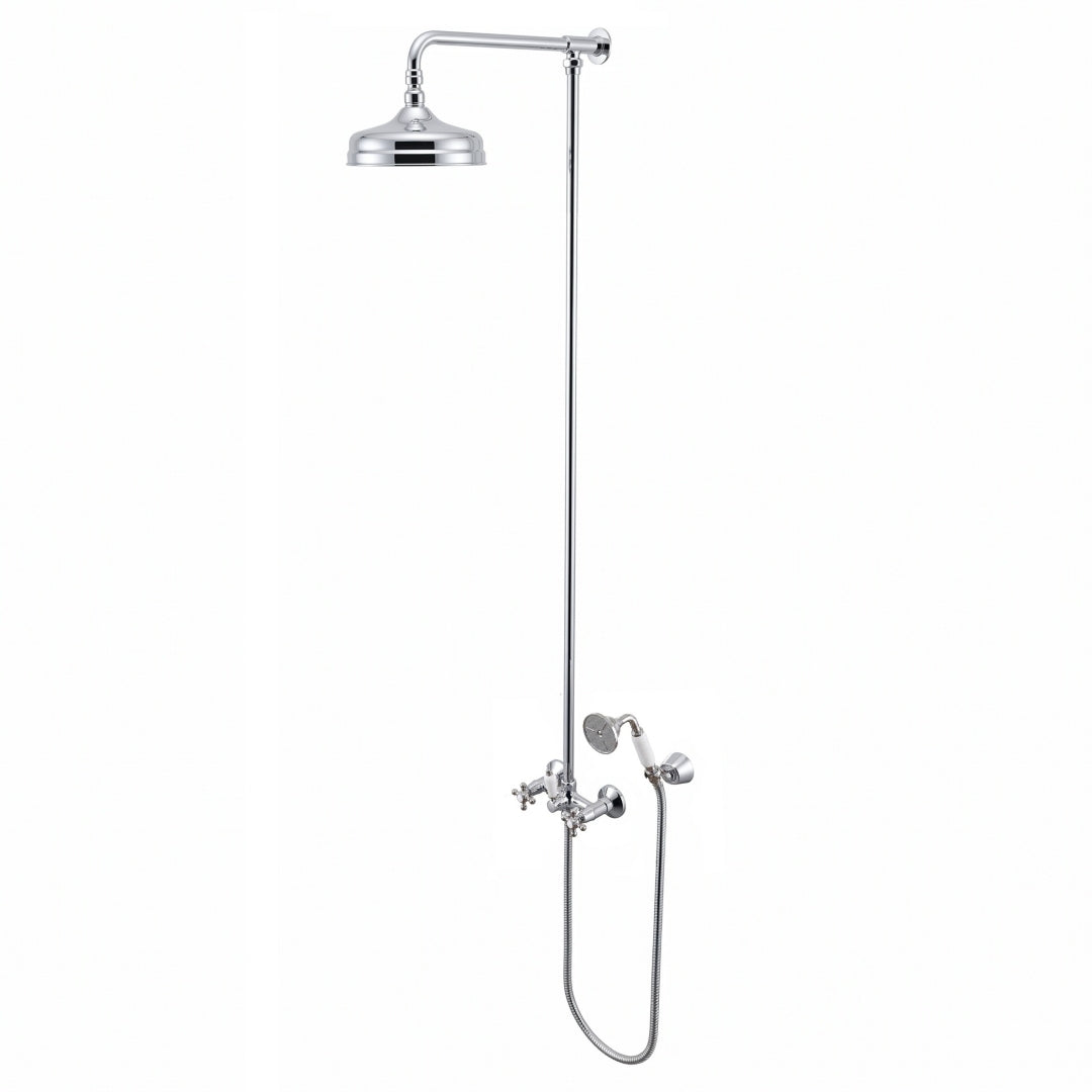 Duschsäule mit integriertem Umschaltventil für eine externe Dusche - Old Fashion